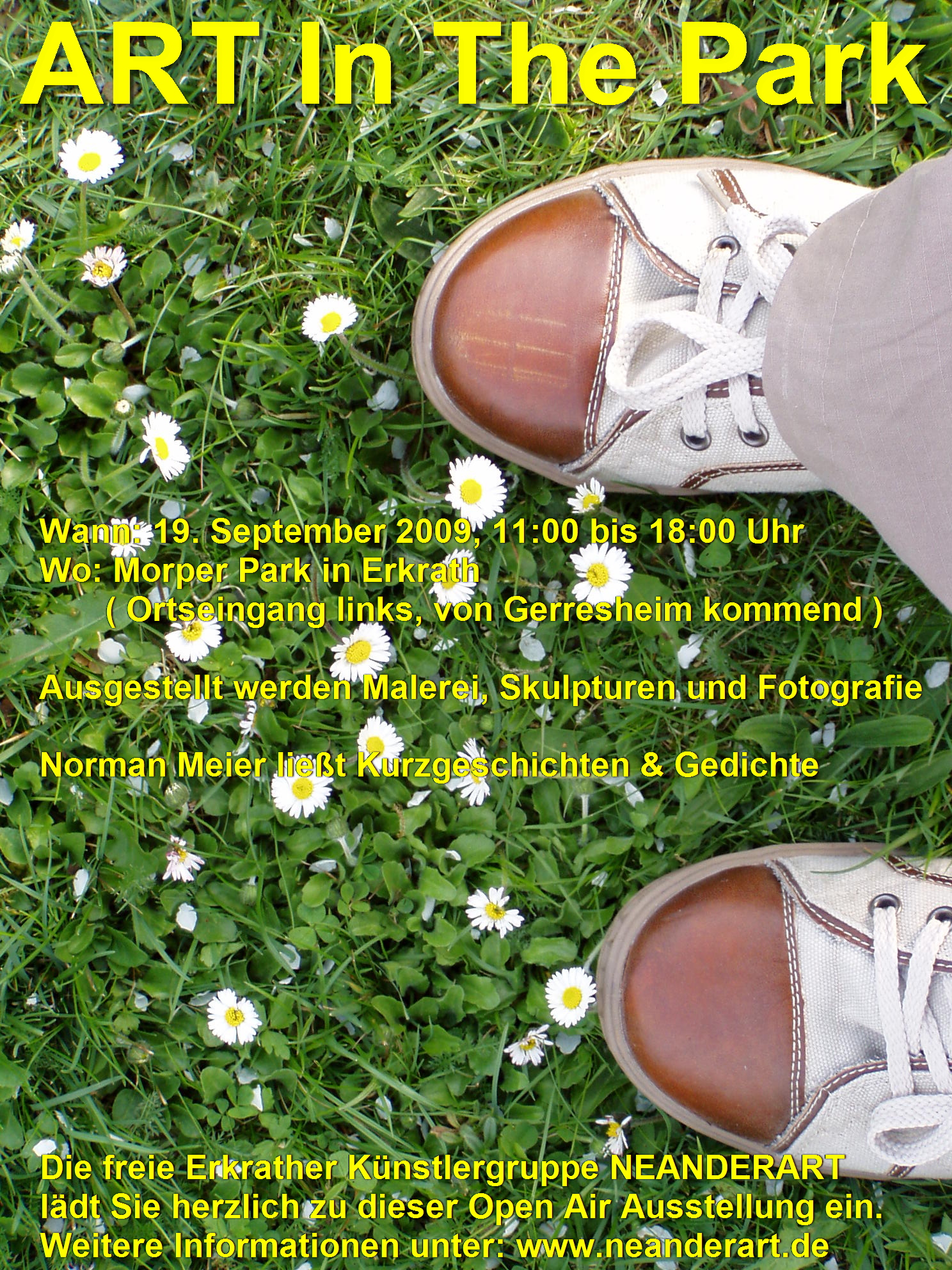 Art In The Park - Einladung